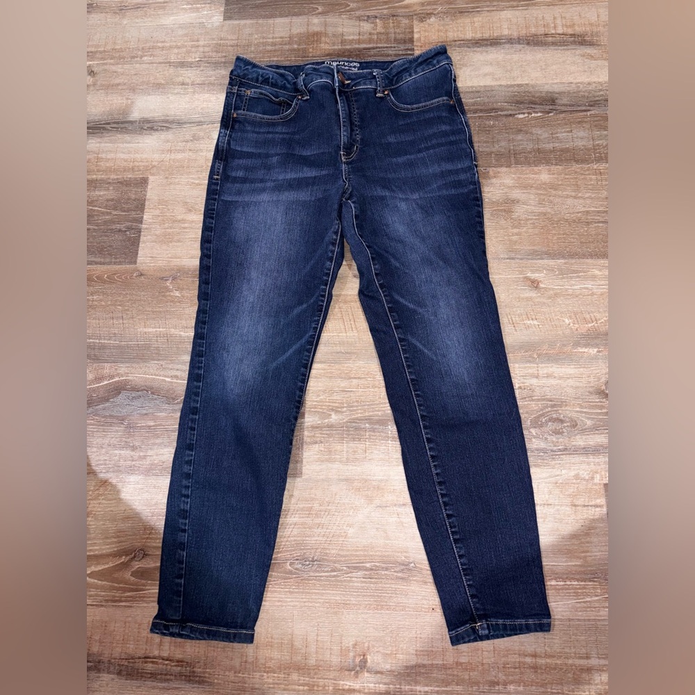 Maurices Women's Skinny Jeans - Dark Blue